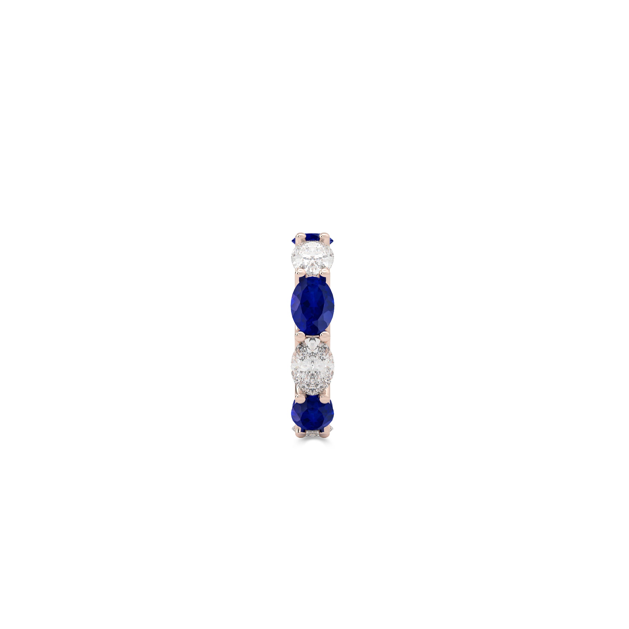 Oval Cut Sapphire and Diamond Ring