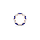 Oval Cut Sapphire and Diamond Ring