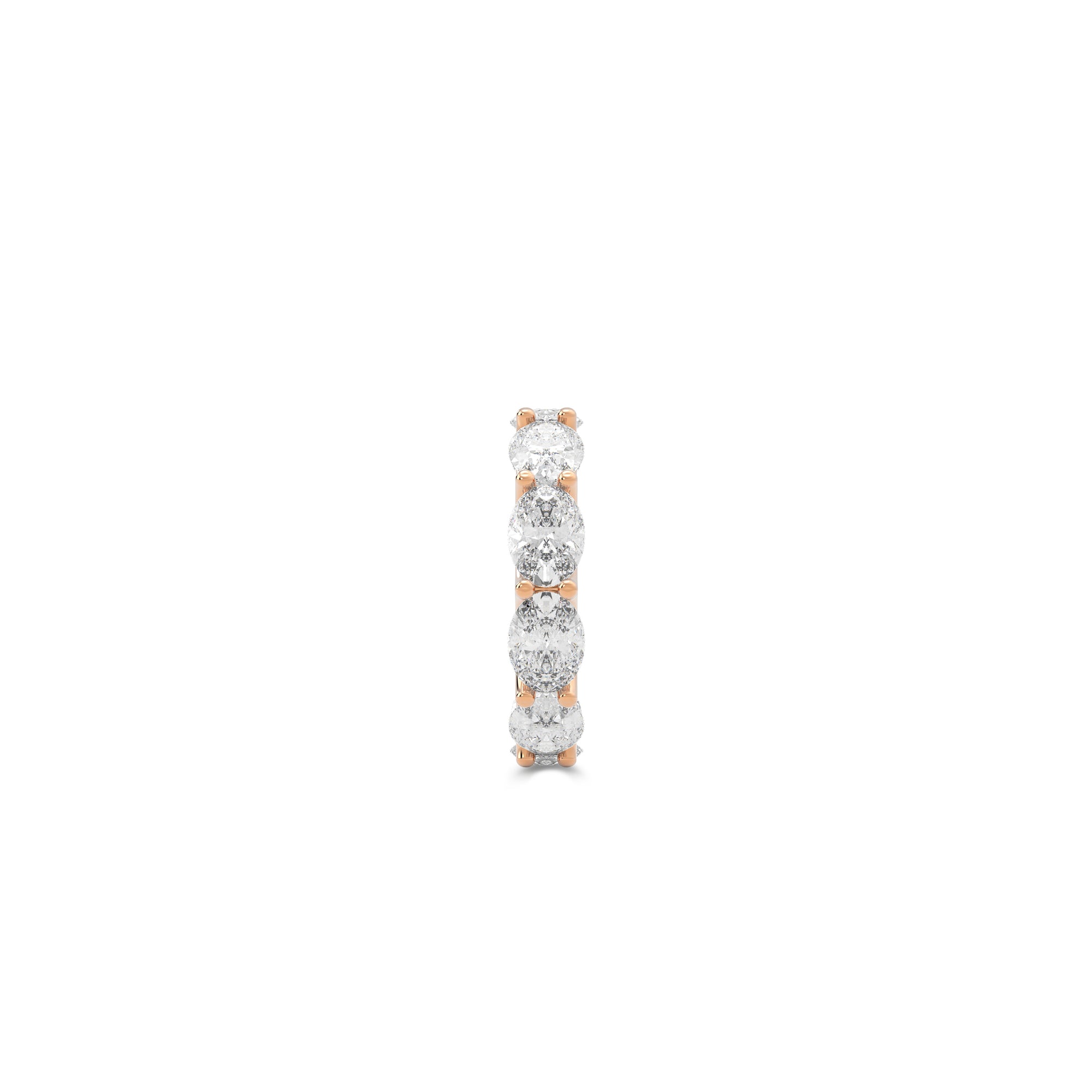 Oval White Diamond Ring