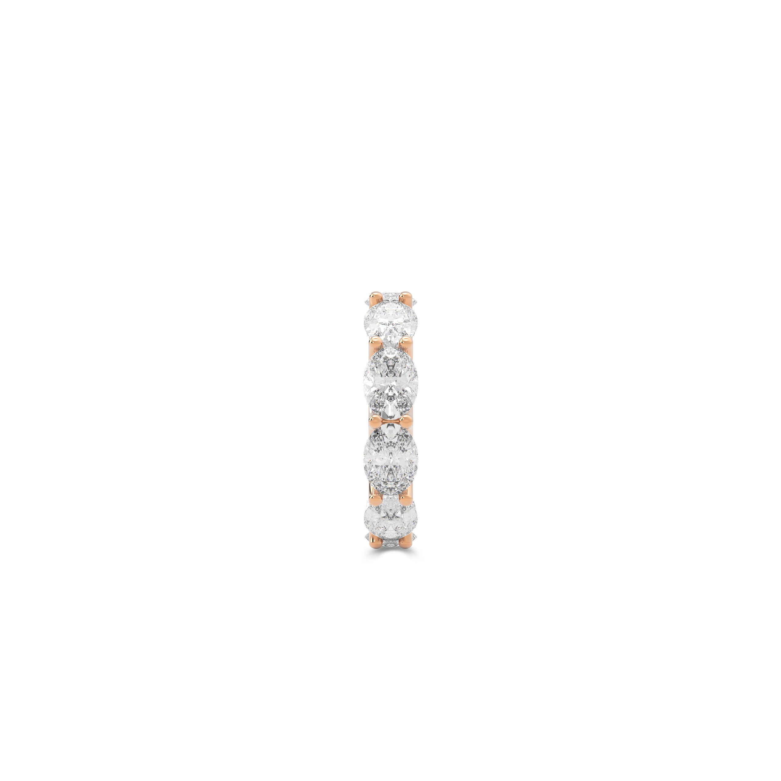 Oval White Diamond Ring
