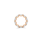 Oval White Diamond Ring