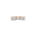 Oval White Diamond Ring