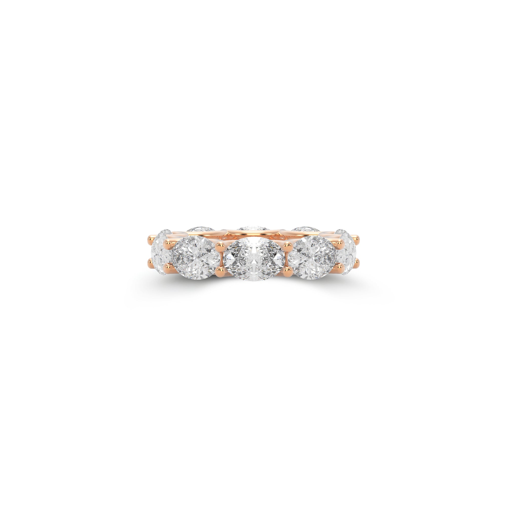 Oval White Diamond Ring