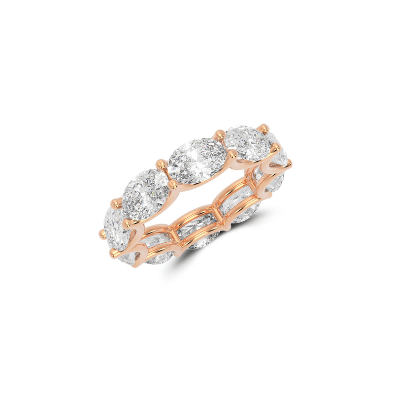Oval White Diamond Ring