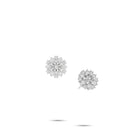 Round Diamond Cluster Stud Earrings