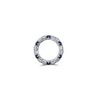 Classic Crown Sapphire and White Diamond Ring
