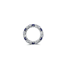 Classic Crown Sapphire and White Diamond Ring