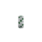 Classic Crown Emerald and White Diamond Ring