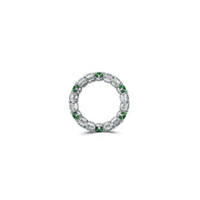 Classic Crown Emerald and White Diamond Ring