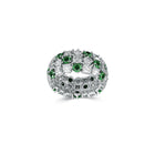 Classic Crown Emerald and White Diamond Ring