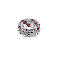 Classic Crown Ruby and White Diamond Ring