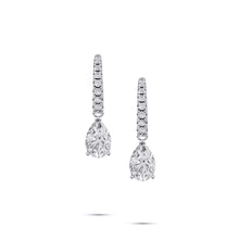 Pear Shape Diamond Earrings