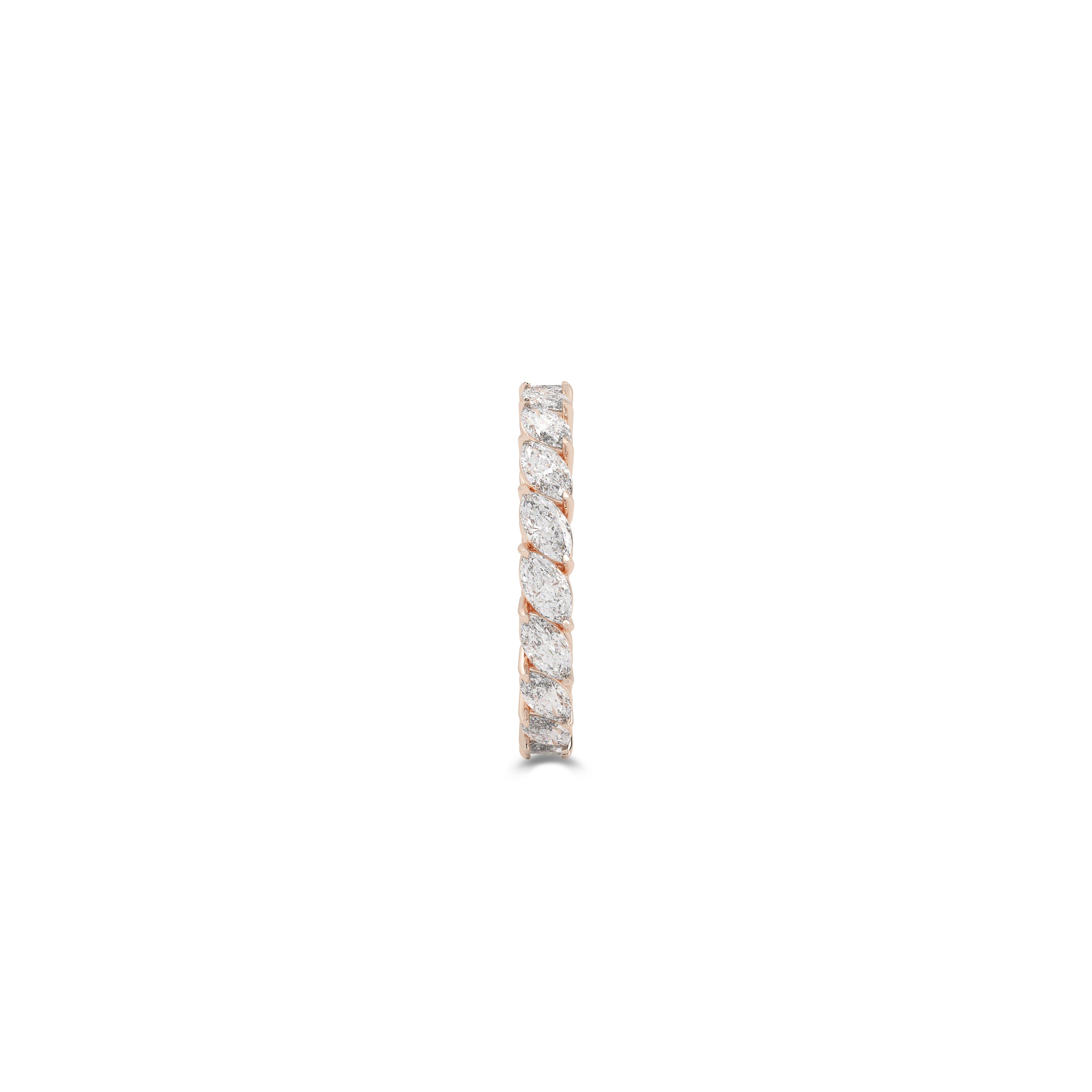 Marquise Alliance White Diamond Ring