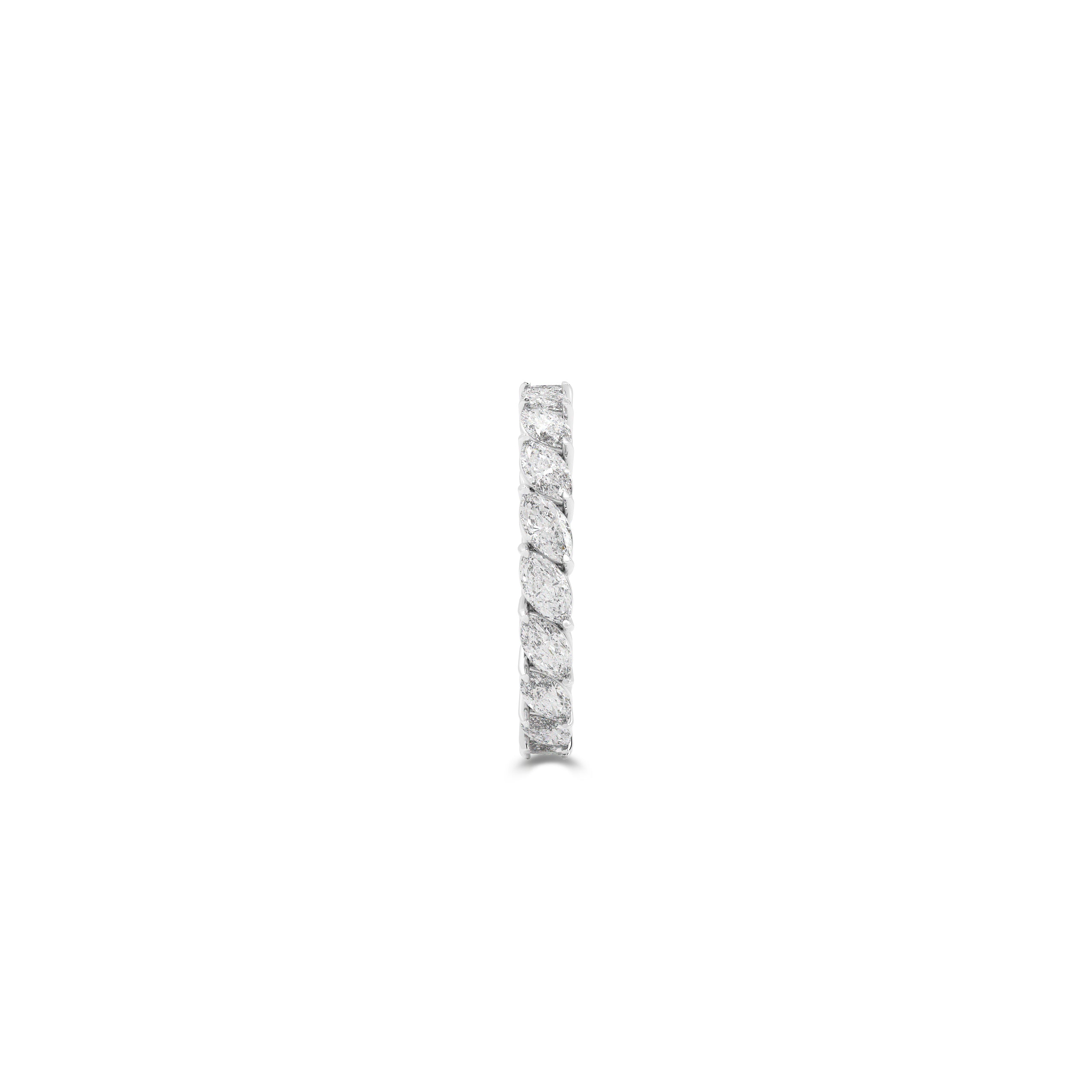 Marquise Alliance White Diamond Ring