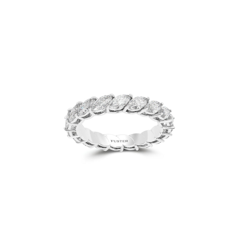 Marquise Alliance White Diamond Ring