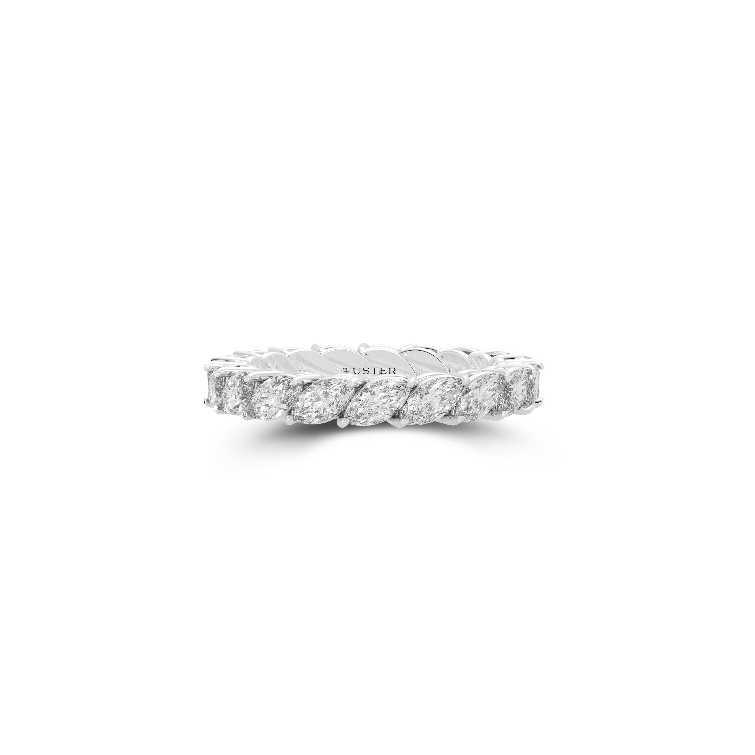 Marquise Alliance White Diamond Ring