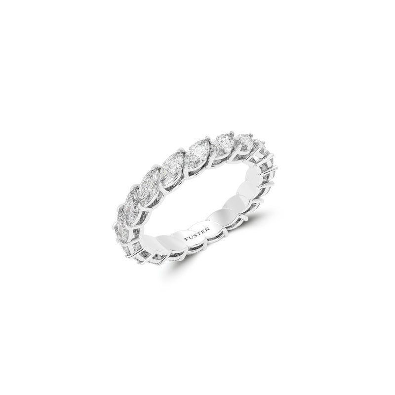 Marquise Alliance White Diamond Ring