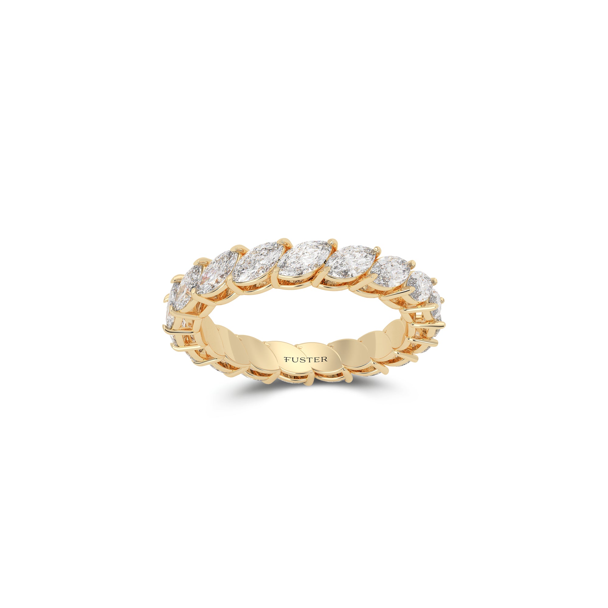Marquise Alliance White Diamond Ring