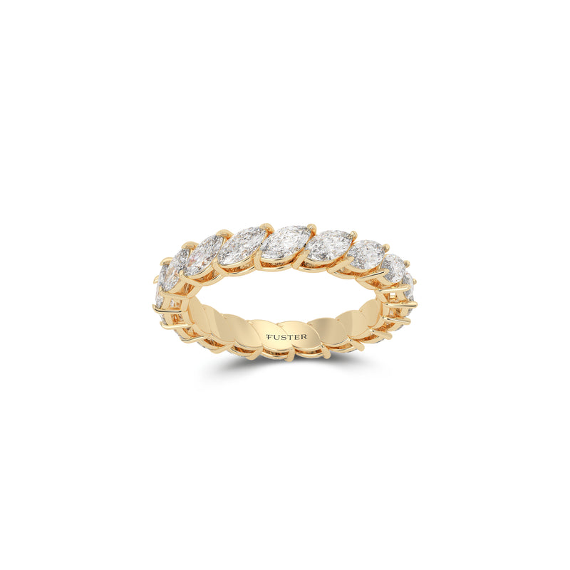 Marquise Alliance White Diamond Ring