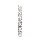 Anillo de diamantes blancos ovalados 