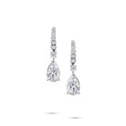 Pear Shape Diamond Solitaire Earrings