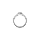 Bague de fiançailles en diamant ovale Flame