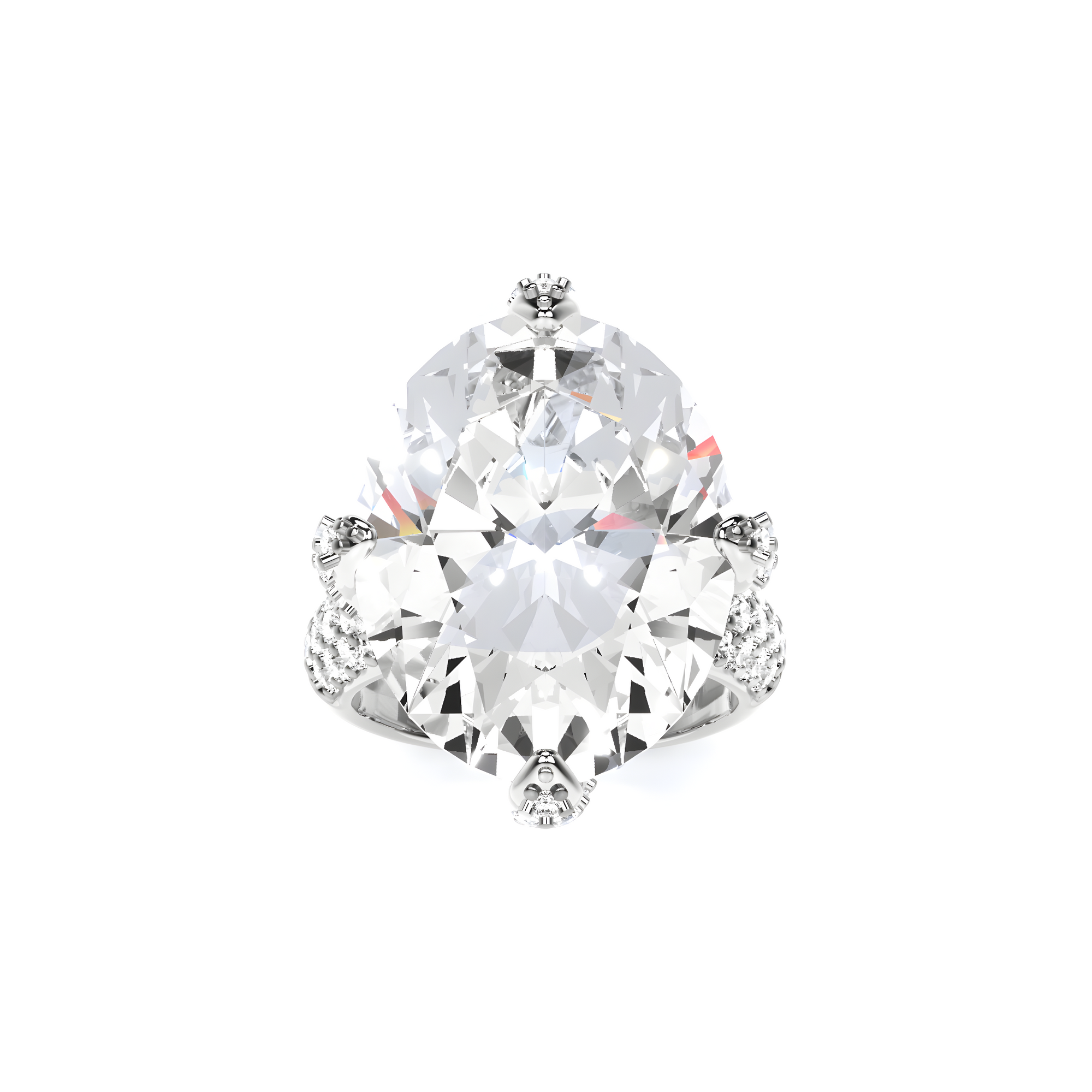 Anillo de alta joyería con diamantes Fuster Crown Legacy 