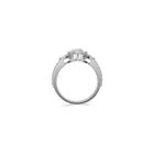 Bague de fiançailles Icon Marquise en diamant avec deux diamants en forme de poire sur les côtés
