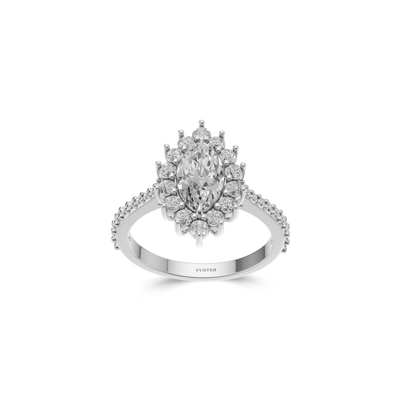 Bague de fiançailles en diamant de forme marquise Icon