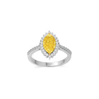 Icon Marquise Shape Yellow Diamond  Engagement Ring