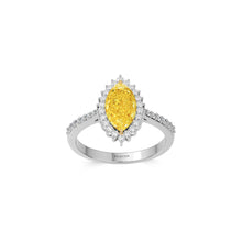 Icon Marquise Shape Yellow Diamond  Engagement Ring