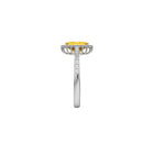 Emerald Cut Yellow Diamond Engagement Ring