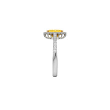 Emerald Cut Yellow Diamond Engagement Ring