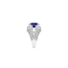 Oval Sapphire and Diamond Multi-Shape  High Jewellery Ring