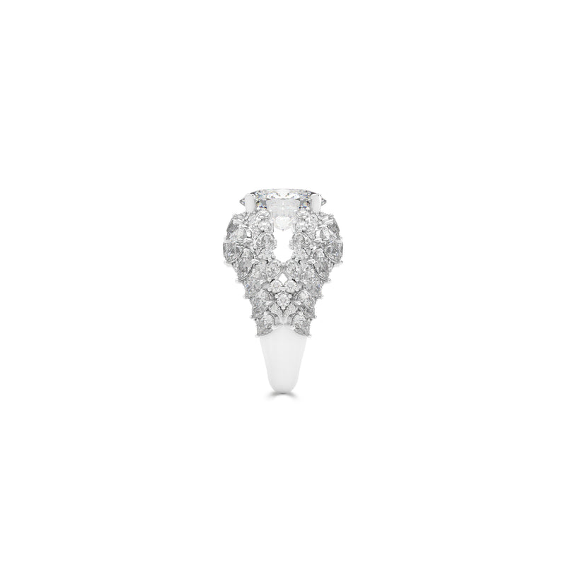 Oval Cut Diamond and Multi-Shape High Jewellery Ring