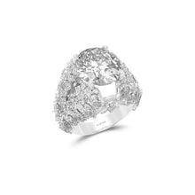 Oval Cut Diamond and Multi-Shape High Jewellery Ring