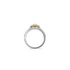 Icon Oval Shape Yellow Diamond  Engagement Ring