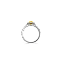 Icon Oval Shape Yellow Diamond  Engagement Ring