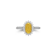 Icon Oval Shape Yellow Diamond  Engagement Ring