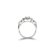 Verlobungsring mit birnenförmigem Kissenschliff-Diamant