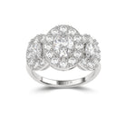 Verlobungsring mit birnenförmigem Kissenschliff-Diamant