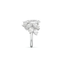 Anillo de alta joyería con diamantes Knott 