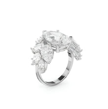 Anillo de alta joyería con diamantes Knott 