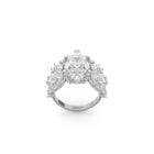 Anillo de alta joyería con diamantes Knott 