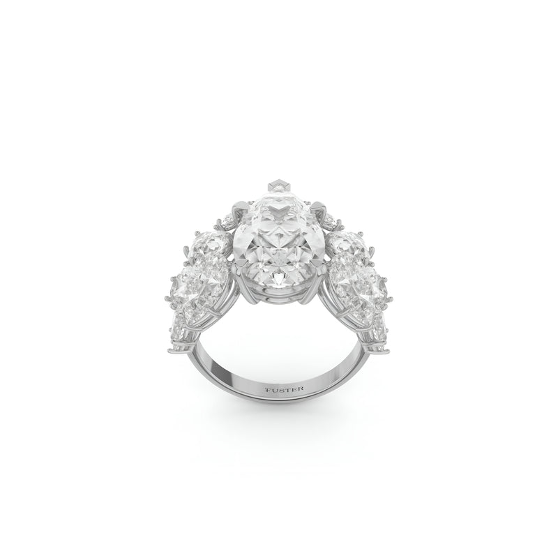 Pear Shape Fuster Exclusive Diamond Ring