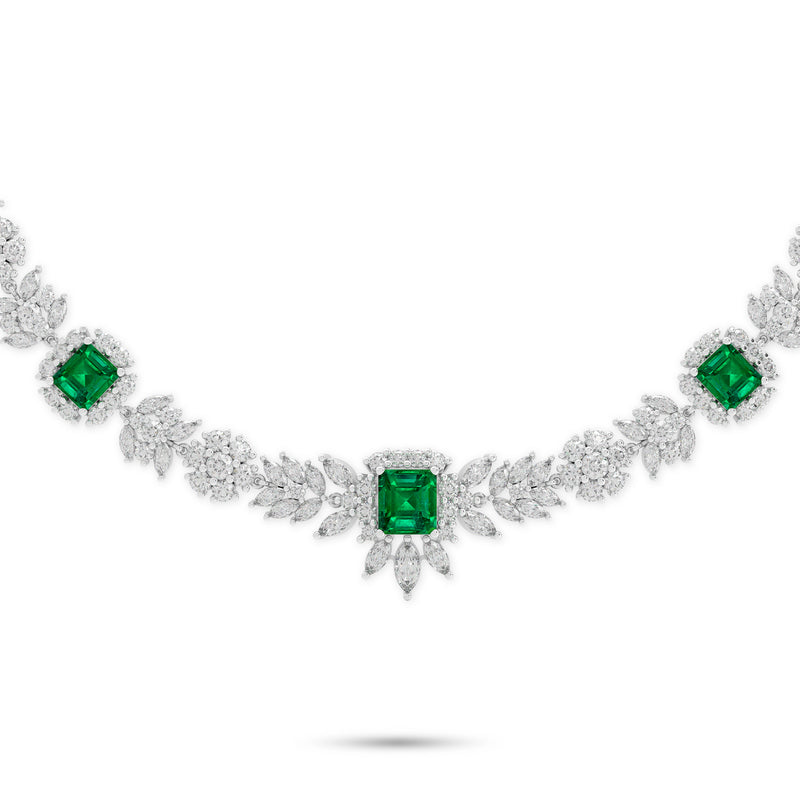 Unique Treasure Emerald and Diamond  High Jewellery Necklace