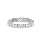 Pulsera de corte de diamante blanco radiante 