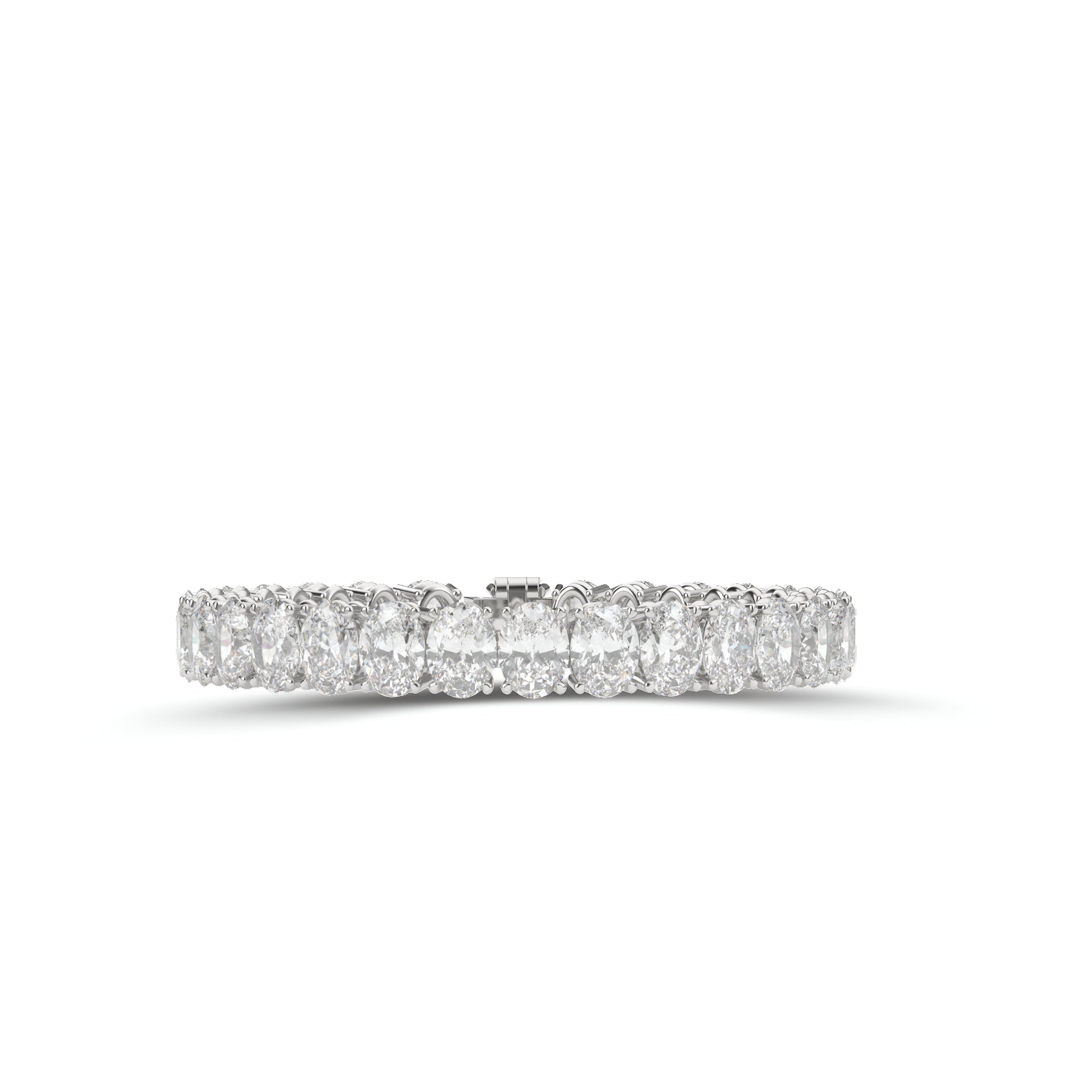 Pulsera de corte de diamante blanco radiante 