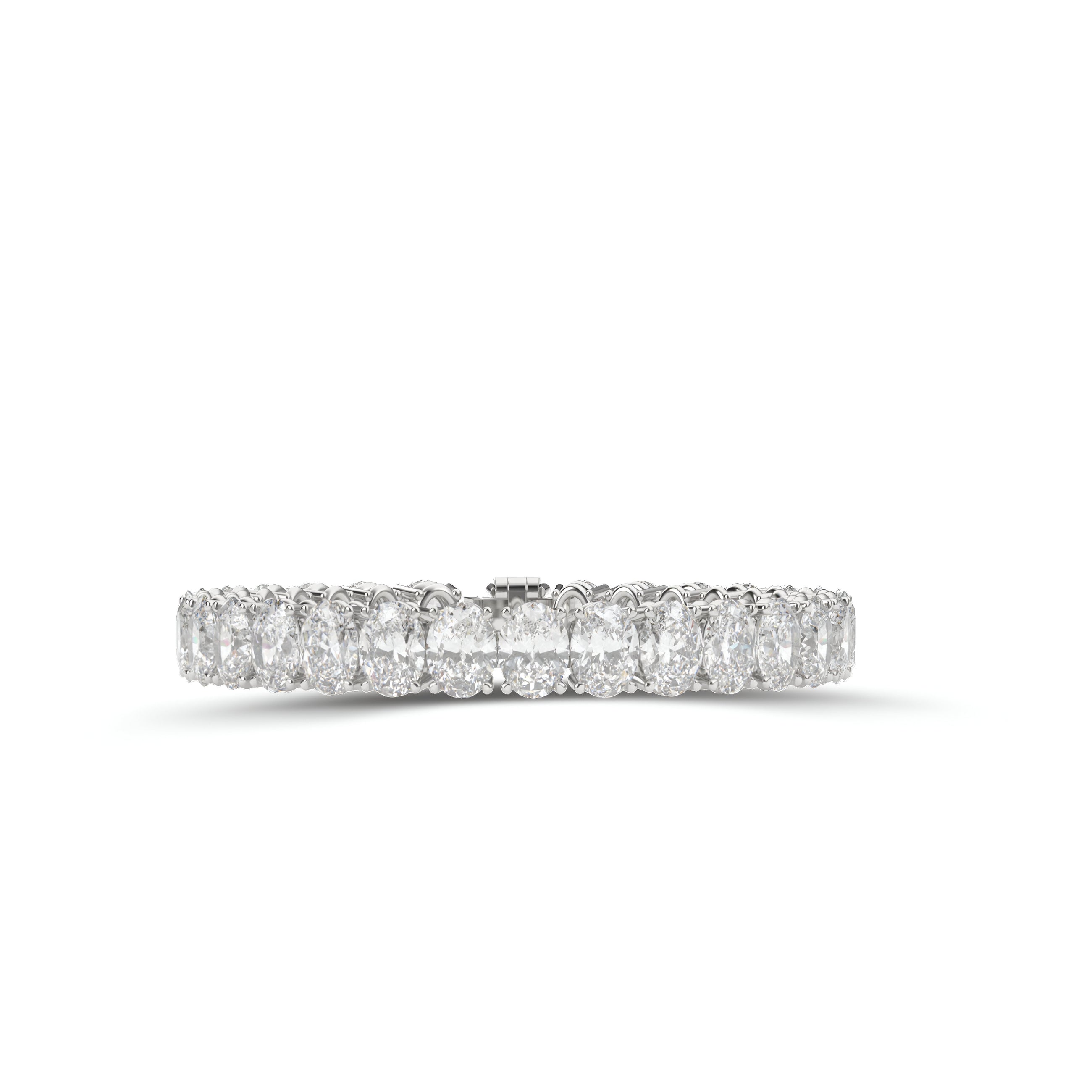 Pulsera de corte de diamante blanco radiante 