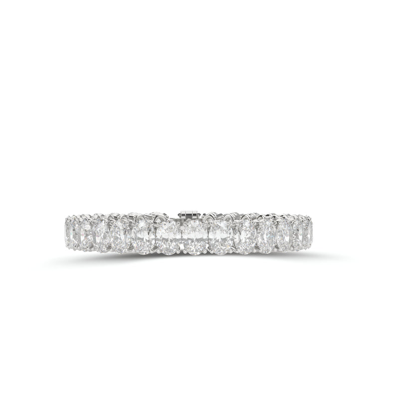 Pulsera de corte de diamante blanco radiante 